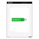 Nantes, Road Sign, France Skin For The iPad 2