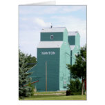 Nanton Grain Elevator Greeting Card cards