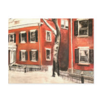 Nantucket Bricks in Winter postcards