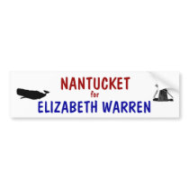 Nantucket for Elizabeth Warren 2012 Bumper Stickers