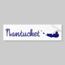 Nantucket Island Blue bumper stickers