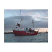 Nantucket Lightship, Edgartown Harbor Postcard
