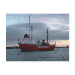 Nantucket Lightship, Edgartown Harbor Postcard