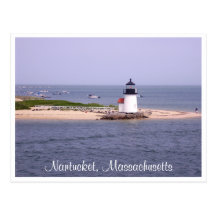 Nantucket Mass Brandt Point Lighthouse Post Card
