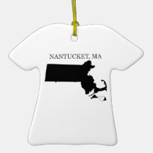 Nantucket Massachusetts Christmas Tree Ornaments
