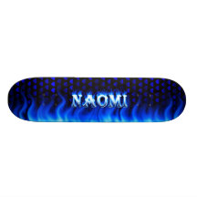Naomi blue fire Skatersollie skateboard.