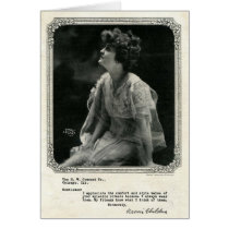 Naomi Childers vintage 1916 corset ad card