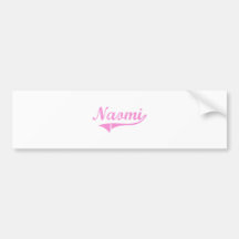 Naomi Classic Style Name Bumper Stickers