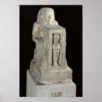 Naophorous statue of the royal scribe, Seti Poster