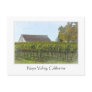 Napa Valley California Vineyard and Barn Post Card