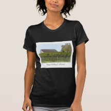 Napa Valley California Vineyard and Barn Shirt