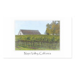 Napa Valley California Vineyard and Barn Rectangular Stickers