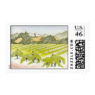 Napa Valley Vineyard stamp