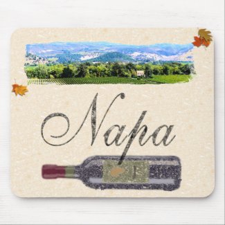 Napa Valley Wine Lovers Vintage Mousepad mousepad