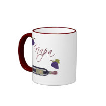 Napa Vintage Wine Bottle Coffee Mug