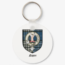 Napier Clan Crest Badge Tartan keychains by clan_badges Napier Clan Crest Badge Tartan keychains