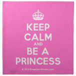 [Crown] keep calm and be a princess  Napkins