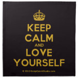 [Crown] keep calm and love yourself  Napkins