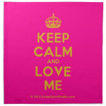 [Crown] keep calm and love me  Napkins