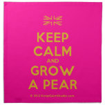 [UK Flag] keep calm and grow a pear  Napkins