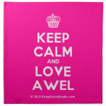 [Cupcake] keep calm and love awel  Napkins
