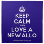 [Crown] keep calm and love a newallo  Napkins