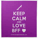 [Skateboard] keep calm and love bff [Love heart]  Napkins