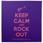 [Electric guitar] keep calm and rock out  Napkins