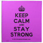 [Crown] keep calm and stay strong  Napkins