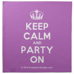 [Dancing crown] keep calm and party on  Napkins