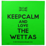 [UK Flag] keepcalm and love the wettas  Napkins