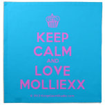 [Cupcake] keep calm and love molliexx  Napkins