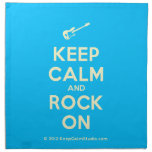 [Electric guitar] keep calm and rock on  Napkins