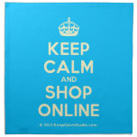[Crown] keep calm and shop online  Napkins