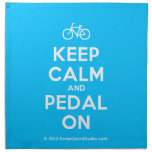 [Bicycle] keep calm and pedal on  Napkins
