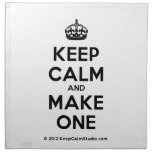 [Crown] keep calm and make one  Napkins