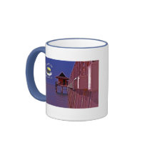 Naples Pier In Blues Coffee Mugs
