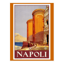 "Naples" Vintage Travel Poster Post Cards