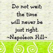 Napolean Hill Quotation - Motivational Magnet magnet