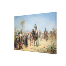 Napoleon Arriving at an Egyptian Oasis (oil on can Canvas Prints