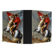 Napoleon Bonaparte Painting by Jacques-Louis David Vinyl Binders