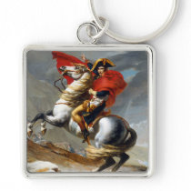 Napoleon Bonaparte Painting by Jacques-Louis David Keychains
