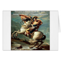 Napoleon Bonoparte Religion Humor Wisdom cards