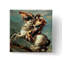 Napoleon Crossing the Alps Button