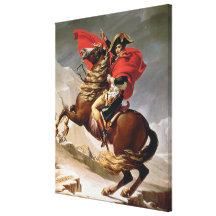 Napoleon Crossing the Alps, c.1800 (oil on canvas) Stretched Canvas Prints