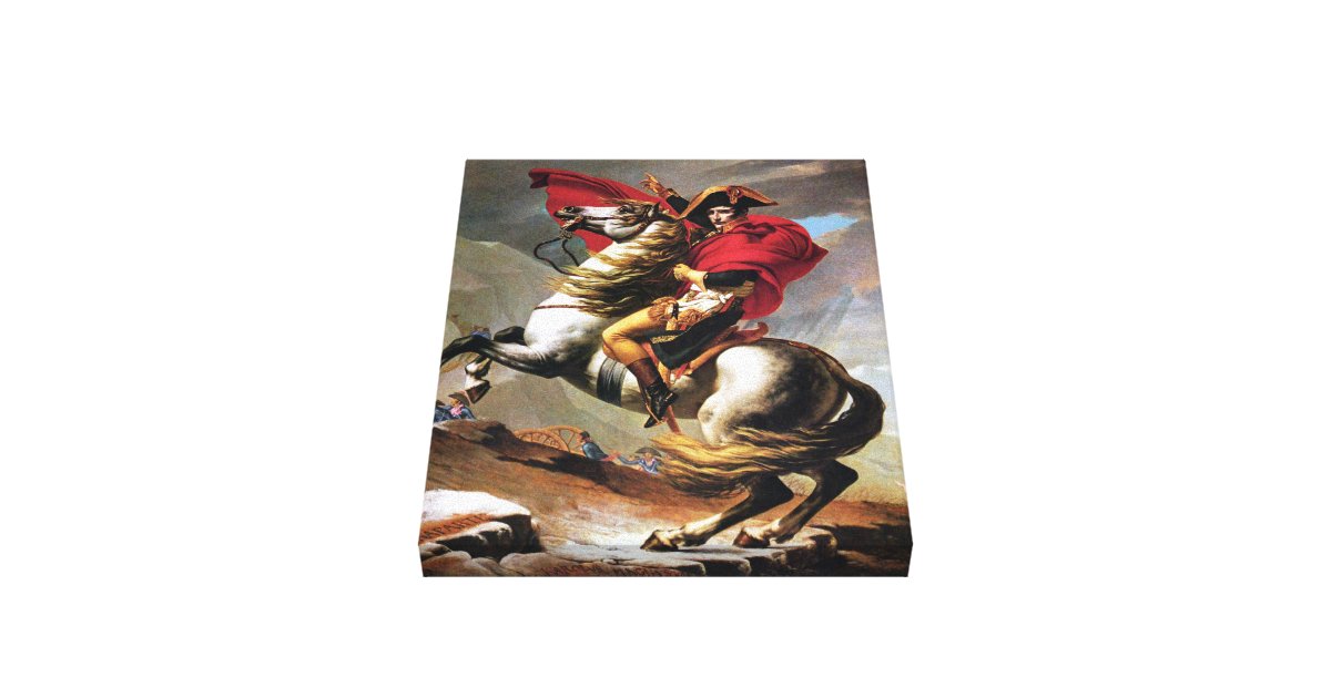Napoleon Crossing the Alps Canvas Print | Zazzle