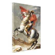 Napoleon Crossing the Alps - Jacques-Louis David Gallery Wrapped Canvas