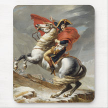 Napoleon Crossing the Alps -- Jacques-Louis David Mousepads