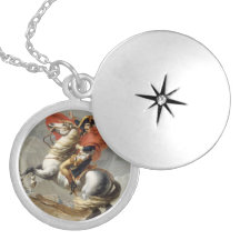 Napoleon Crossing the Alps - Jacques-Louis David Locket