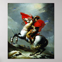 Napoleon Crossing the Alps (Perfect Quality) Poster